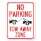 Signmission No Parking Tow Away Zone Tow Truck Heavy-Gauge Alum Rust Proof Parking Sign, 18" x 24", A-1824-23652 A-1824-23652 - alternate 1